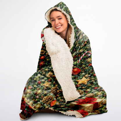 Feliz Navidog - Hooded Blanket V2