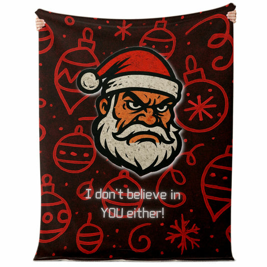 Skeptical Santa - Premium Decoration Blanket
