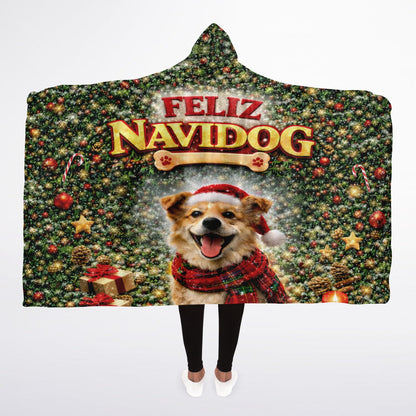 Feliz Navidog - Hooded Blanket V2