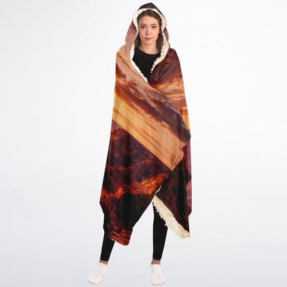 Iron Sunset - Hooded Blanket