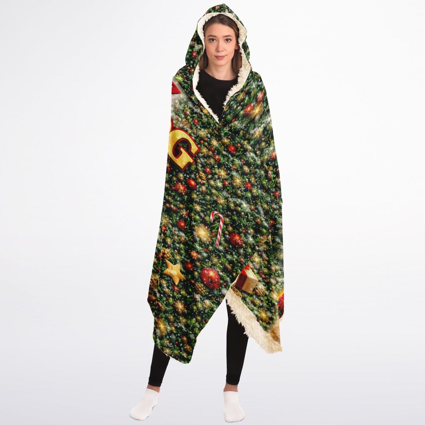 Feliz Navidog - Hooded Blanket V2