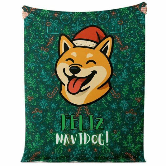 Feliz Navidog V1 - Premium Decoration Blanket